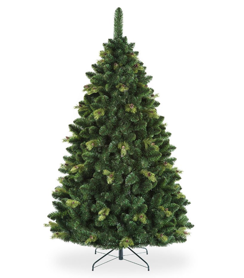 Alpine Spruce Christmas Tree Luxury Traditional Forest Green 2 sizes